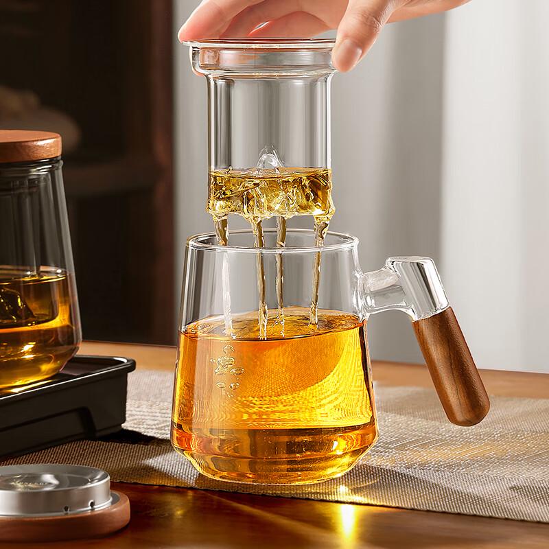 PAKCHOICE Glass Tea Infuser Mug