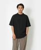 Snow Peak Recycled Cotton Mockneck Size for and Outdoor T-Shirt, XL, BLACK, TS-25SU403 (Suitable Festivals, Camping, Activities)