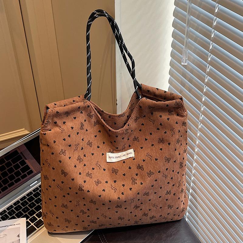 Lazy Style Large-capacity Single-shoulder Tote Bag for Student Commuting To Class