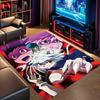 Hunter X Hunter Anime Area Rug, Non Slip Floor Mat, Neferpitou Gon Killua Print Carpet for Living Room Bedroom Decor