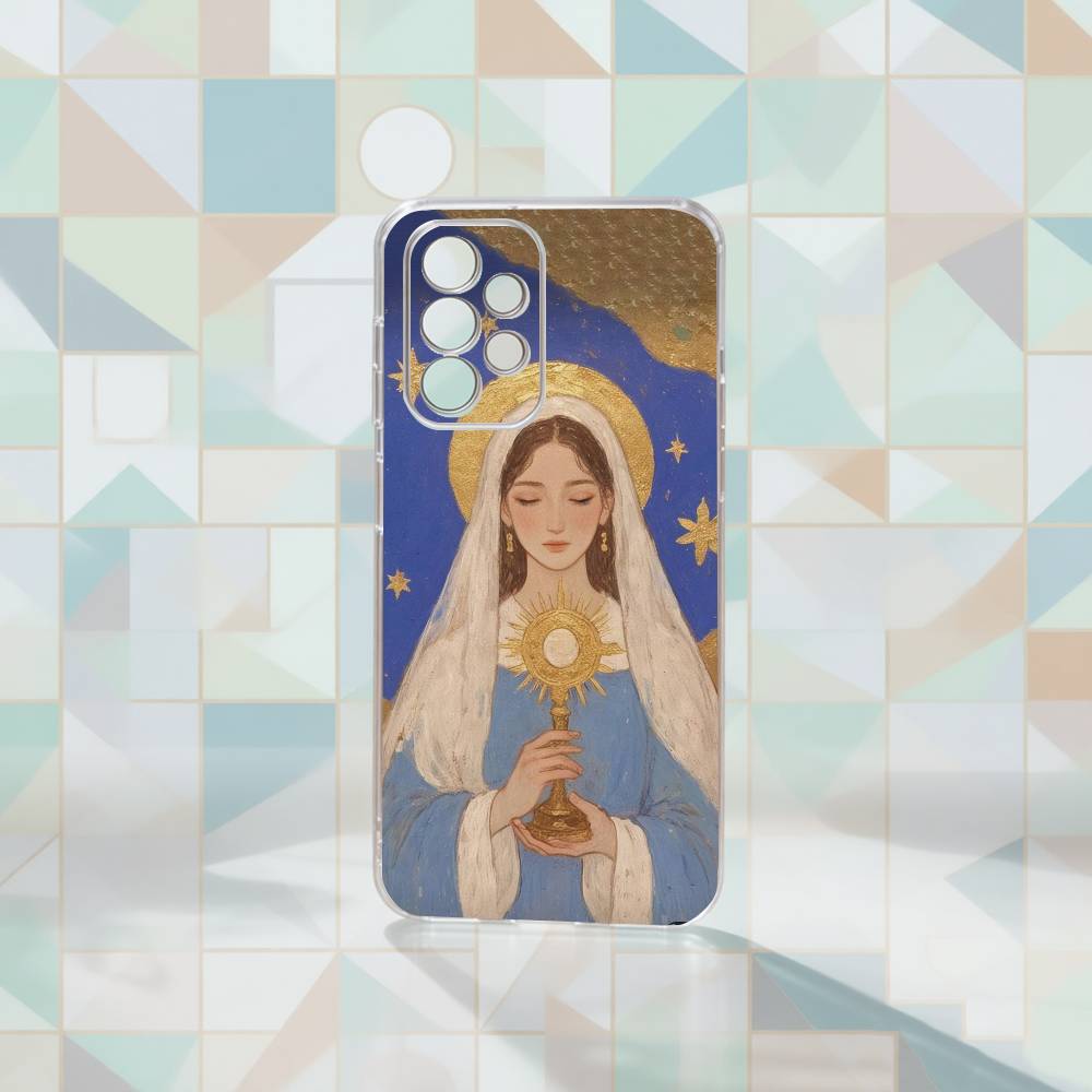 V-Virgen Mary Virgin Phone Case For Samsung S25,S24,S21,S22,S23,S30,Ultra,S20,Plus,Fe Transparent Cover