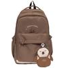 Schoolbag1011 new schoolbag female Korean version junior high school girls high school students large capacity backpack Mori simple solid color 