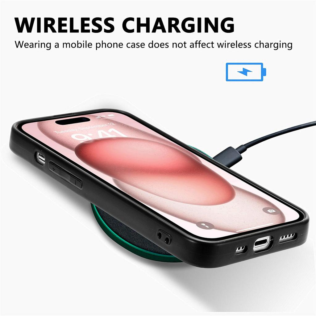 For iPhone 17 Case Carbon Fiber Texture PU Leather + PC + TPU Phone Cover