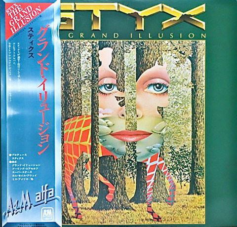 LP Record STYX - Grand Illusion AMP6020 A&M 1979 Japan Rock Used