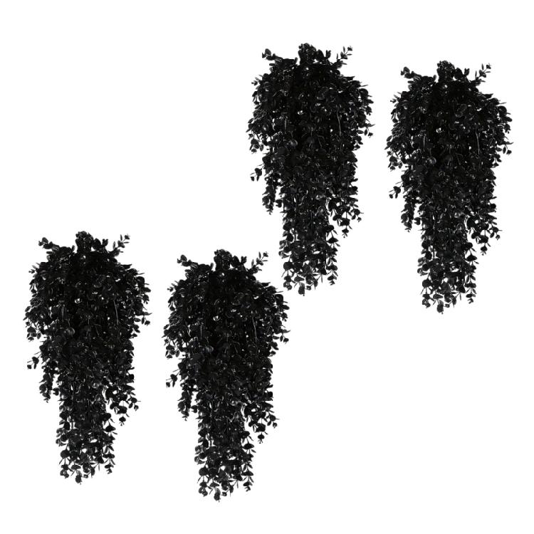 

4Pcs Black Hanging Inverted Tree Ornament Halloween Black Inverted Tree Accessory for Unique Event Decoration 1