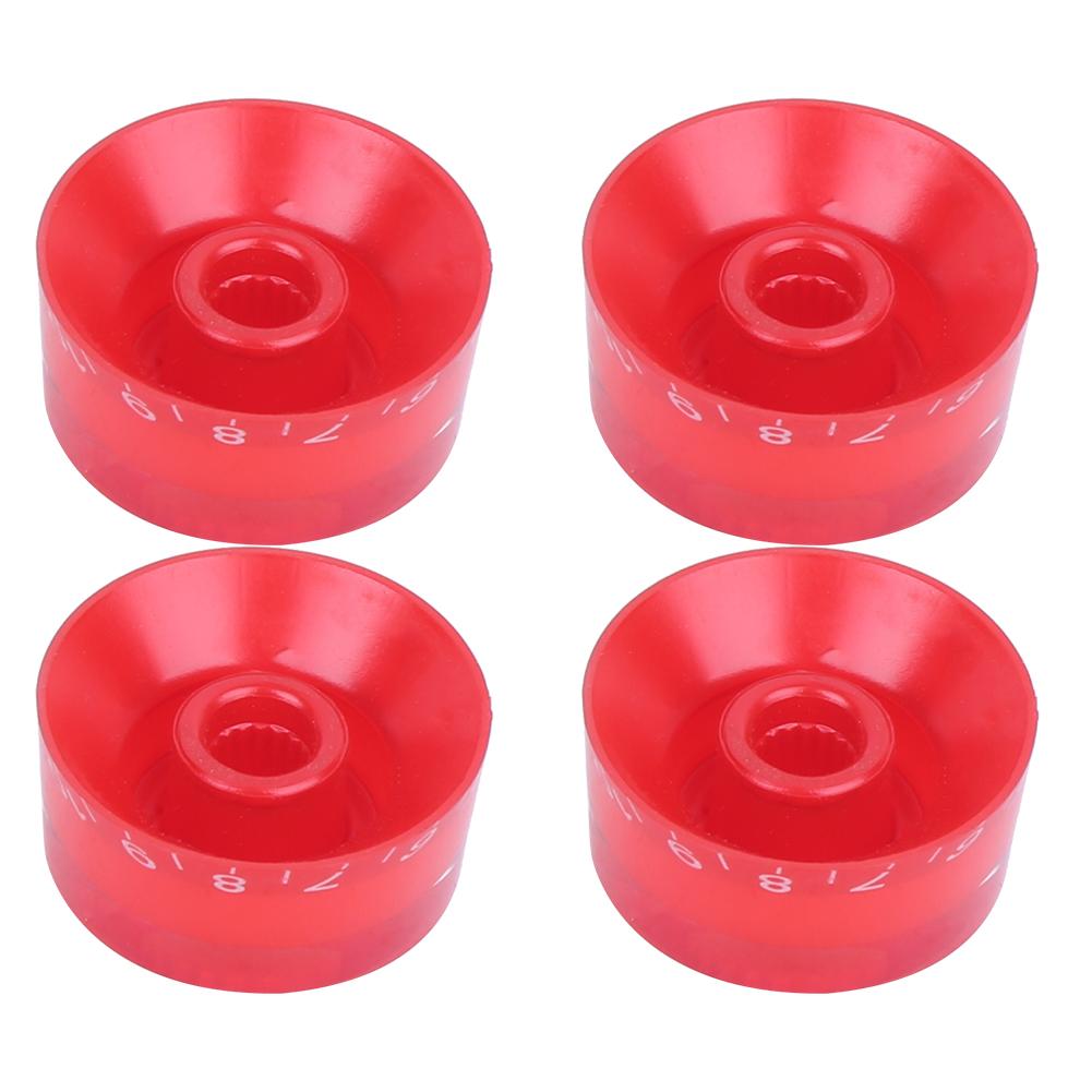 4Pcs Acrylic Bass Knobs Electric Guitar Volume Control Potentiometer Hat Guitar Accessories