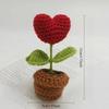 Artificial Flower Potted Plant Hook Woven Flower Pots Flower Decoration Creative Gift Small Ornament For Home & Garden