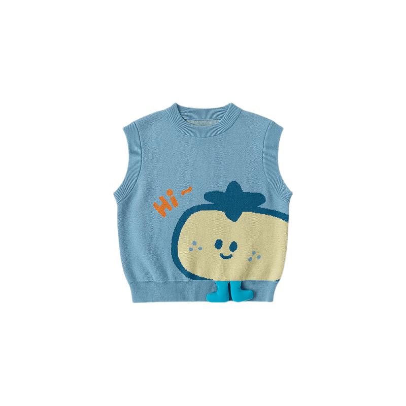 Dudujia Children's Knitted Vest for Spring and Autumn
