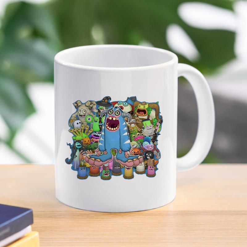 Cartoon My Singing Monsters Mug Coffee Cups Stuffed Game Ceramic Breakfast Milk Cup Office 300ml Drinkware Nice Friend Gifts