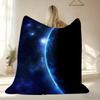 Bright Star in Dark Space Throw Soft Flannel AC Blanket Lightweight Summer Nap Throw Cozy  Blanket for Sofa Bed Travel Home