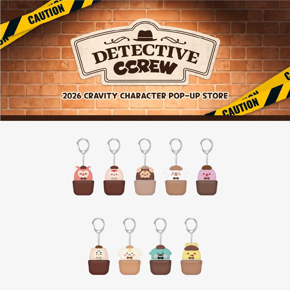 2026 CRAVITY Character DETECTIVE CCREW POP-UP Store Random Key Cap Key Ring