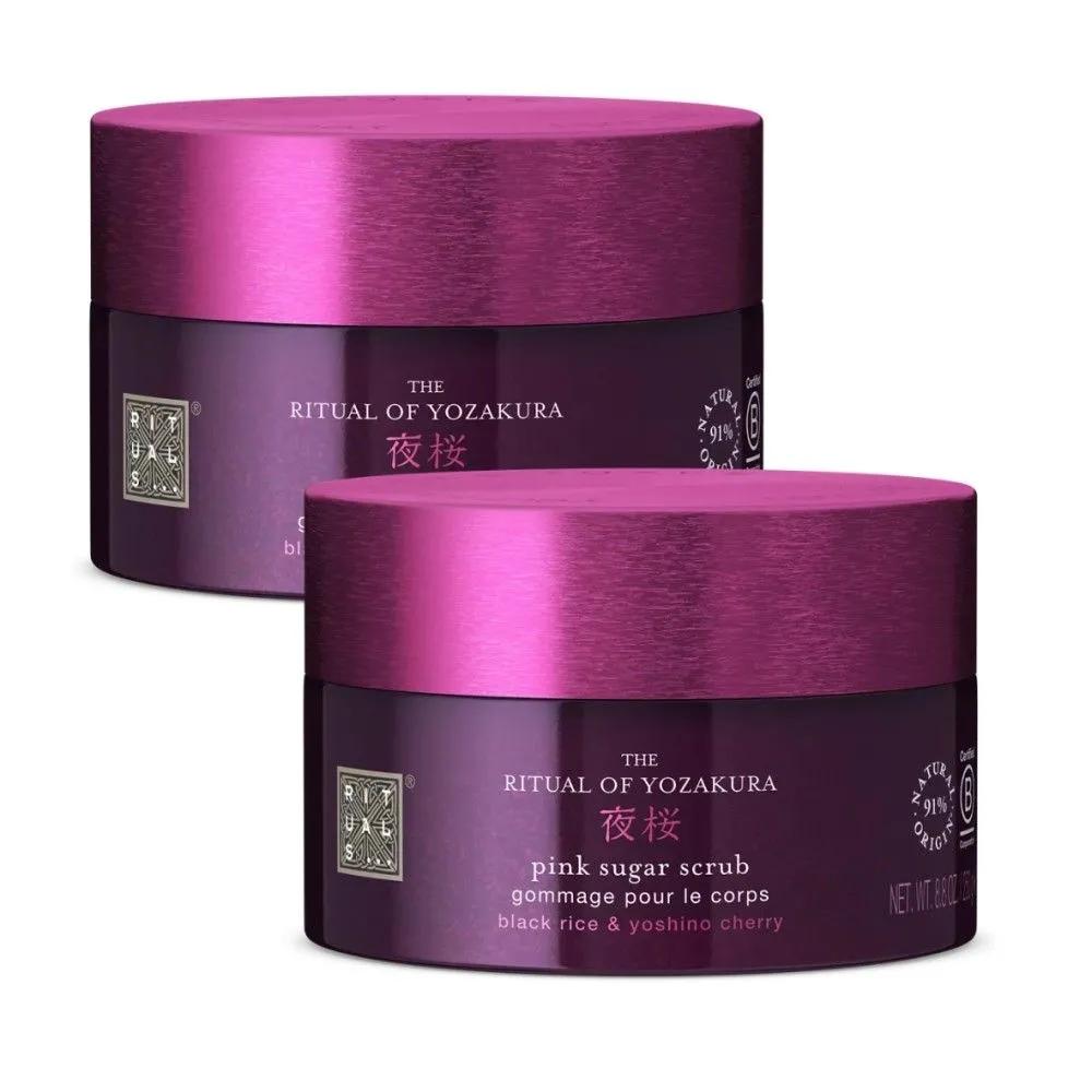 RITUALS Голландский Черный Рис Вишня Yoshino Розовый Сахар Скраб для Тела 250 г x 2 шт.