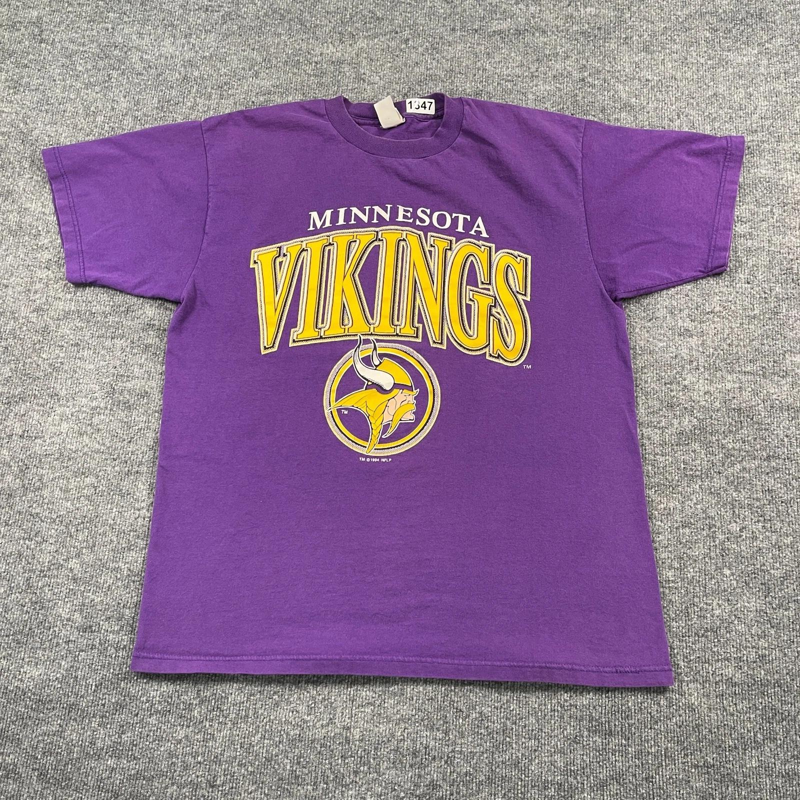 Vintage 1994 Minnesota Vikings Football Shirt XL 23x28 Purple XL