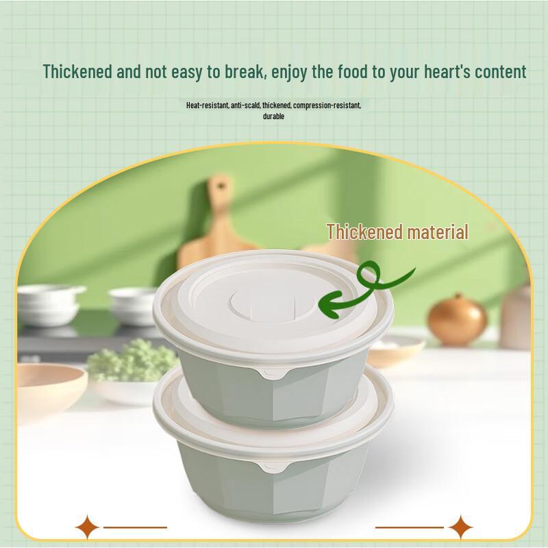 Biologisch abbaubare runde Takeaway-Box aus Maisstärke