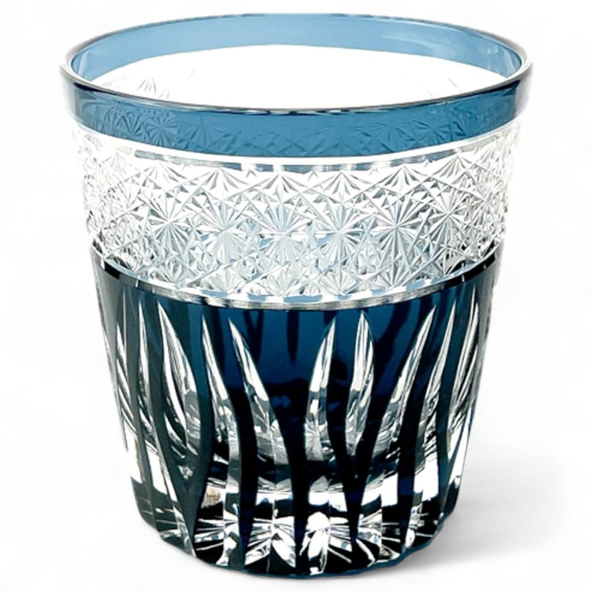 

Мизукаге Стекло Кирико Модель Saika Sky Current J-kitchens Чашка, 85xВ90мм, 260мл, Синий, Бишо,