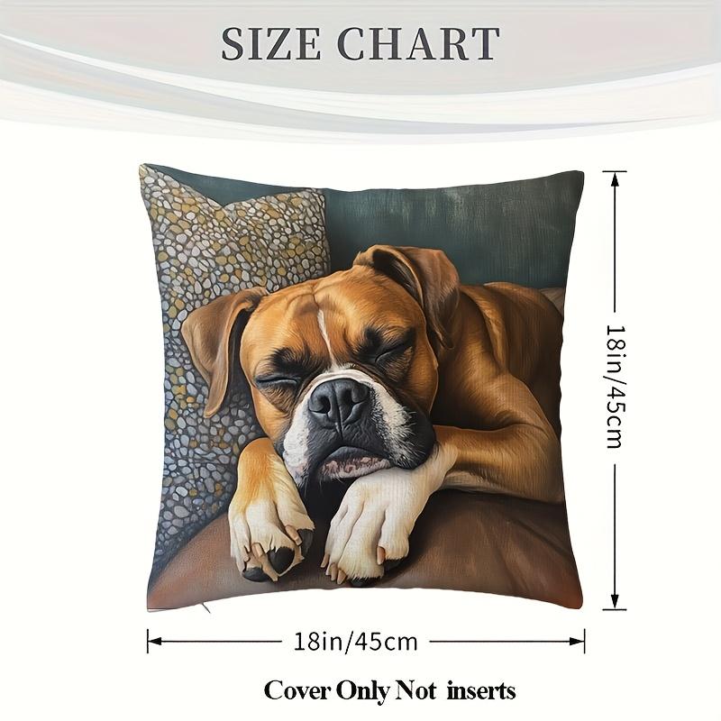 Boxer Dog Design Throw Cushion Covers Chair Living Room Pillowcase Cozy Zipper Sofa Pillow Covers Bedroom Indoor Home Decor