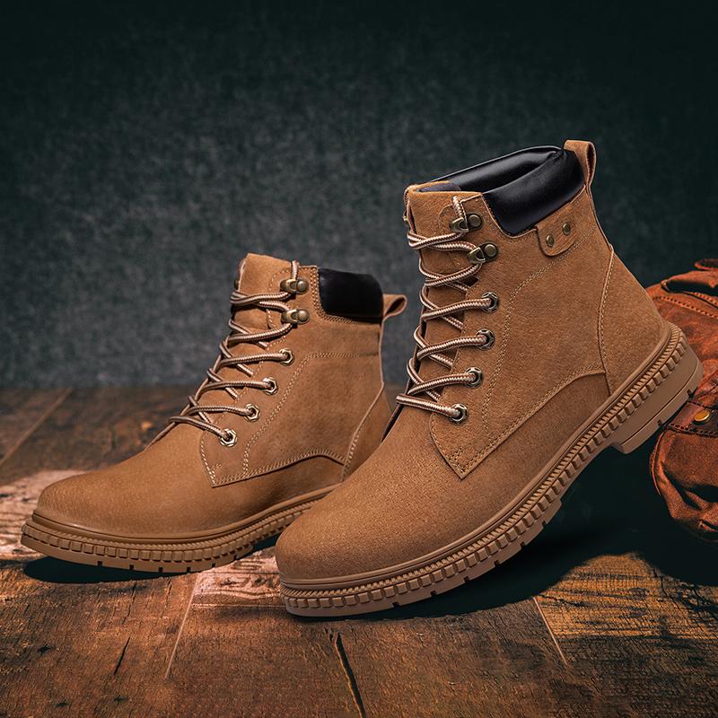 Брендовые уличные мужские ботинки ручной работы — фото 7