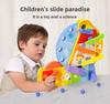 Kids Wooden Roller Ferris Wheel Toy With Multicolor Track And Block Set For Gift