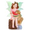 Funny Fairy Girl Statue, Fairy Garden Accessories, Resin Sculpture For Micro Landscape Flowerpot Lawn Yard Garden