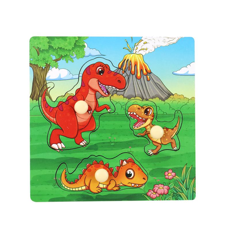 3D Animal Puzzle Board – Wooden Building Blocks Toy for Kids Aged 6+