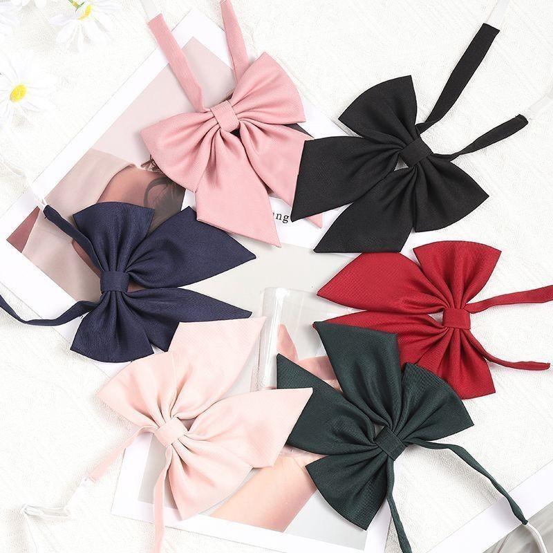 Japanese School Uniform Bow Tie For Girls Polyester Accessory With Elegant Design For Students