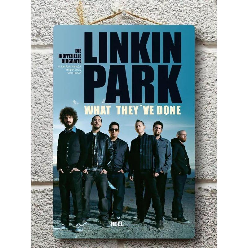 

Металева табличка Linkin Park, Вінтажний постер гурту, Настінне мистецтво 30
