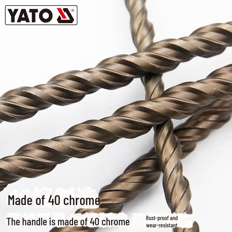 YATO SDS Extended Impact Hammer Drill Bit 14-25mm for Concrete and Cement Walls