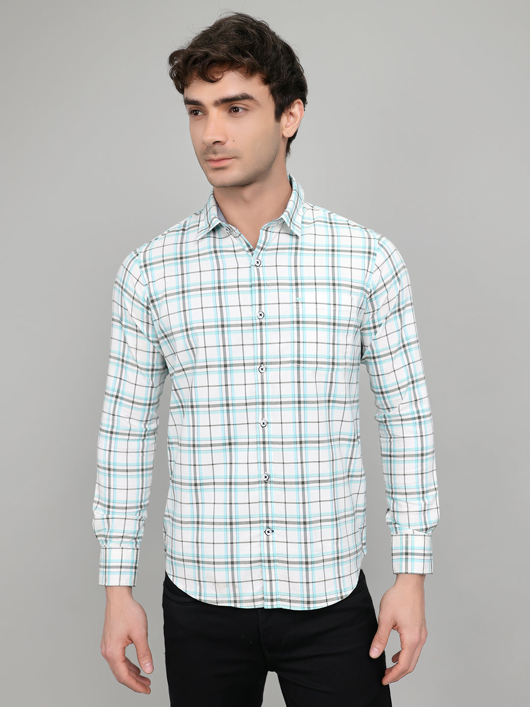 Monte Carlo Men Regular Fit White Shirt M