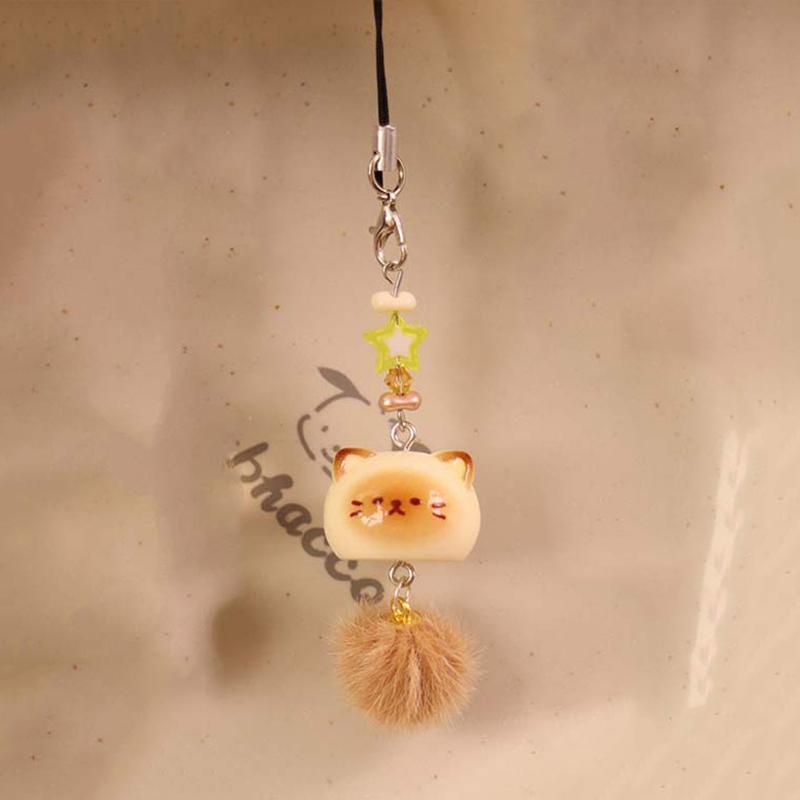 

Мультяшный кот Брелок Подвески Цепочка для телефона Каваи Подвески для подвешивания на школьный рюкзак Декоративный колокольчик для комнаты Фестивальные подарки брелоки
