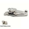 Sewing Machine Seam Guide Presser Stainless Steel Industrial Foot Tucker Gauge Tool Replacement Spare Parts Accessories