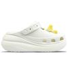 Crocs Crush Clog EVA BNK Cheese Ice Cream Simple and Comfortable Hole Shoes Unisex White Gift Box Model