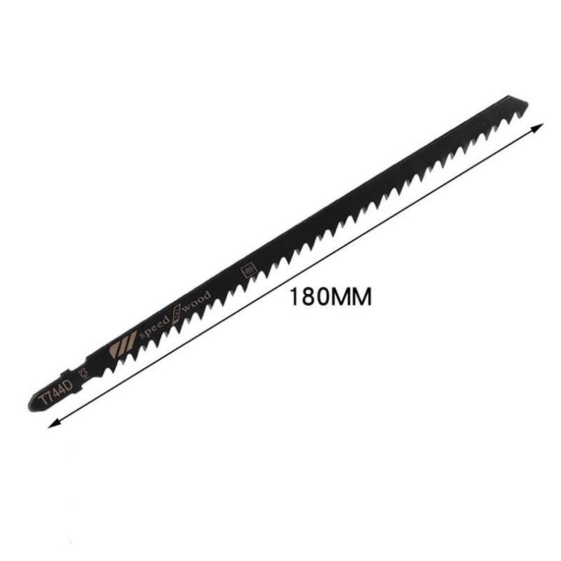 T744D Jigsaw Blade Set 180mm Long Jig Saw Blades For Wood Metal Straight Cutting T-Shank Jig Saw Blade