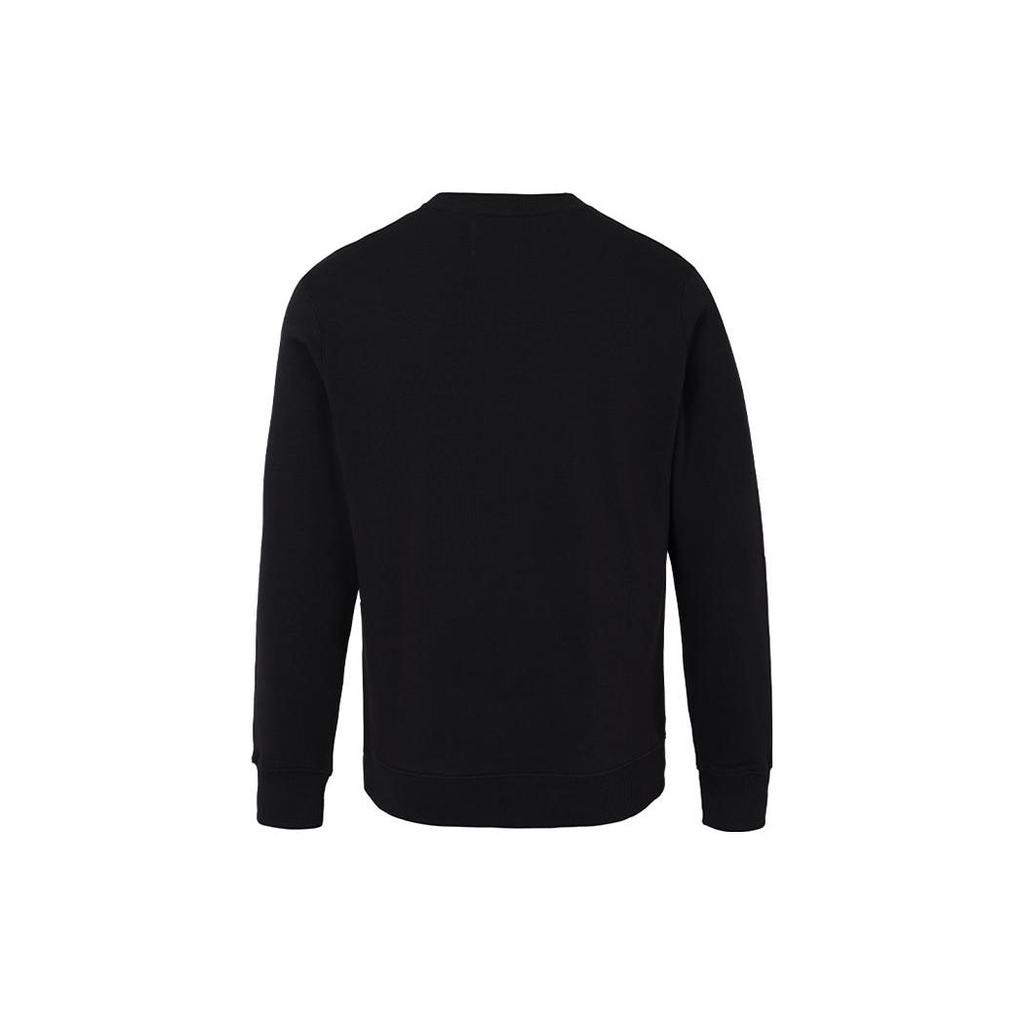 Calvin Klein Letter Print Crew Neck Loose Long Sleeve Sweatshirt Men Sweatshirt Black J30J320903-BEH