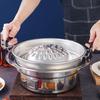 Thai Barbecue Grill Pan Thai BBQ Grill Pan 2 In 1 Non Stick Even Heating Aluminum Hot Pot Grill Charcoal Pan for Indoor Outdoor