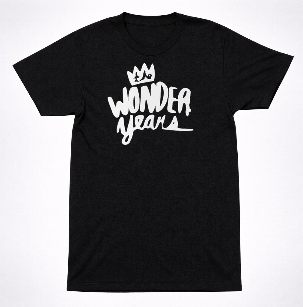 The Wonder Years Crown Logo T-Shirt – Pop Punk Band Tee Black