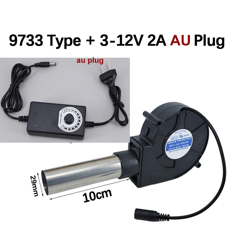 9733 turbo Blower 9cm Barbecue Fan