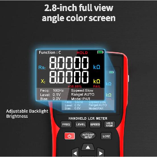 ZOYI ZT-DQ01 Intelligent LCR Tester digital bridge 100KHz , automatic measurement of resistance, capacitance and inductance