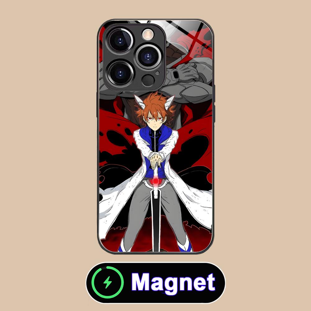 Akame Tatsumi Glass MagSafe Mobile Phone Case for iPhone 17 16 15 14 13 12 11 Air Pro Max Plus Mini Colorful Cover