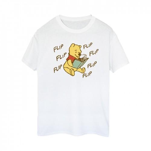 Winnie the Pooh Womens/Ladies Flip Flip Flip Cotton Boyfriend T-Shirt