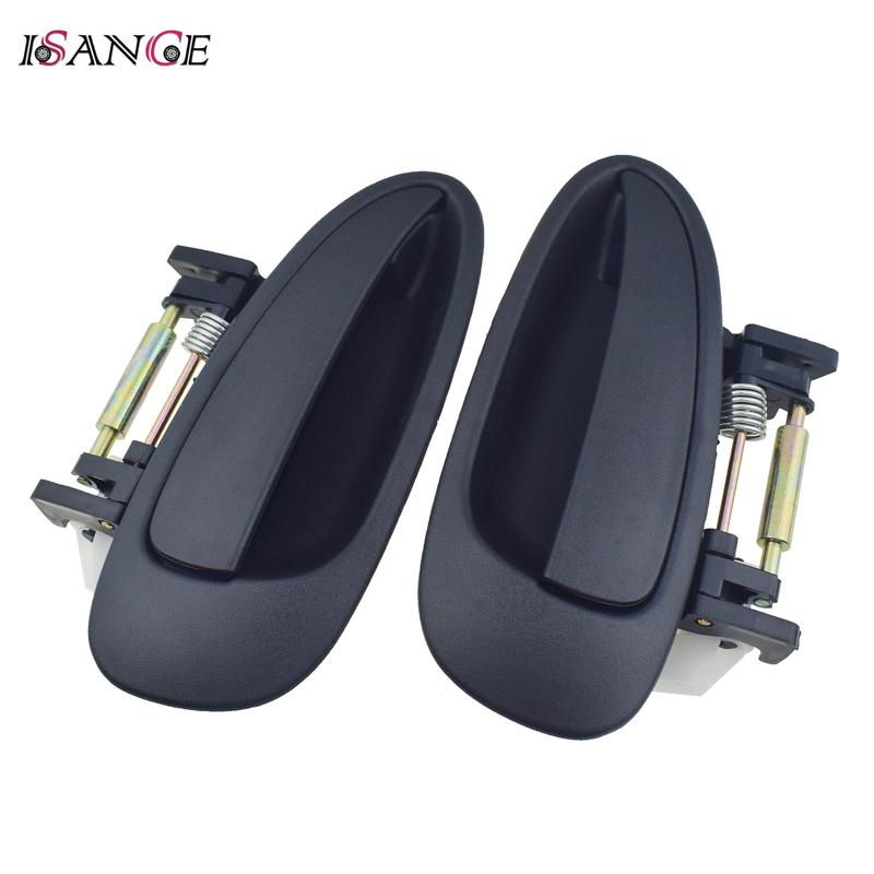 2 Pcs For Toyota Avensis T22 1997-2003 Outside Exterior Car Door Handle Front or Rear Left Driver LH & Right Passenger RH Black