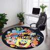 1 ST Spongebob Vierkante Broek Kantoor Ronde Vloerkleed - Perfect voor Kantoor- of Studiekamer Decoratie, Machinewasbaar, Antislip Onderkant, Decoratief Vloerkleed