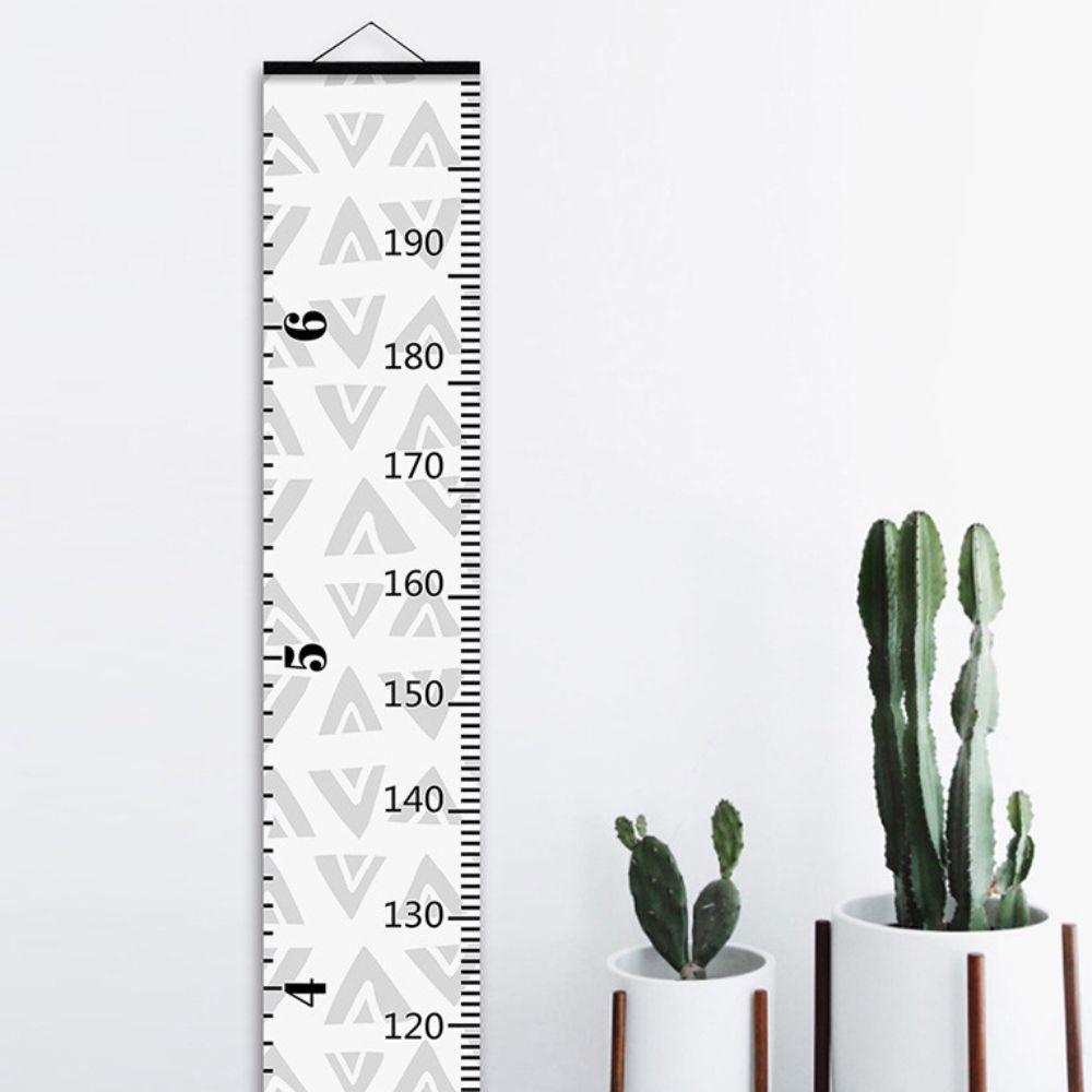 2M Höhe Unisex Wachstumskarte Abnehmbare Wanddekoration Wachstumskarte Messlineal Catoon Muster Höhenmesslineal