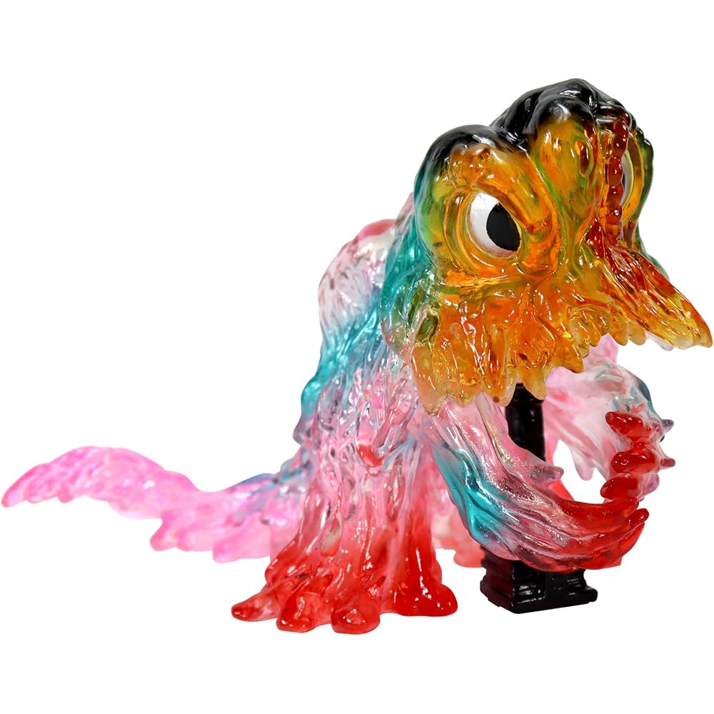 CCP Godzilla EX Series Medium Size Psychedelic Color Clear Version 90mm PVC Painted Soft Vinyl Figure