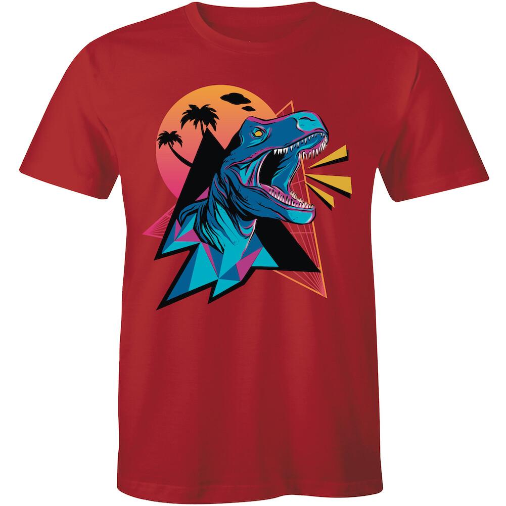 The Sunshine Wild Life Dinosaur In The Forest T-Shirt for Men Gift S