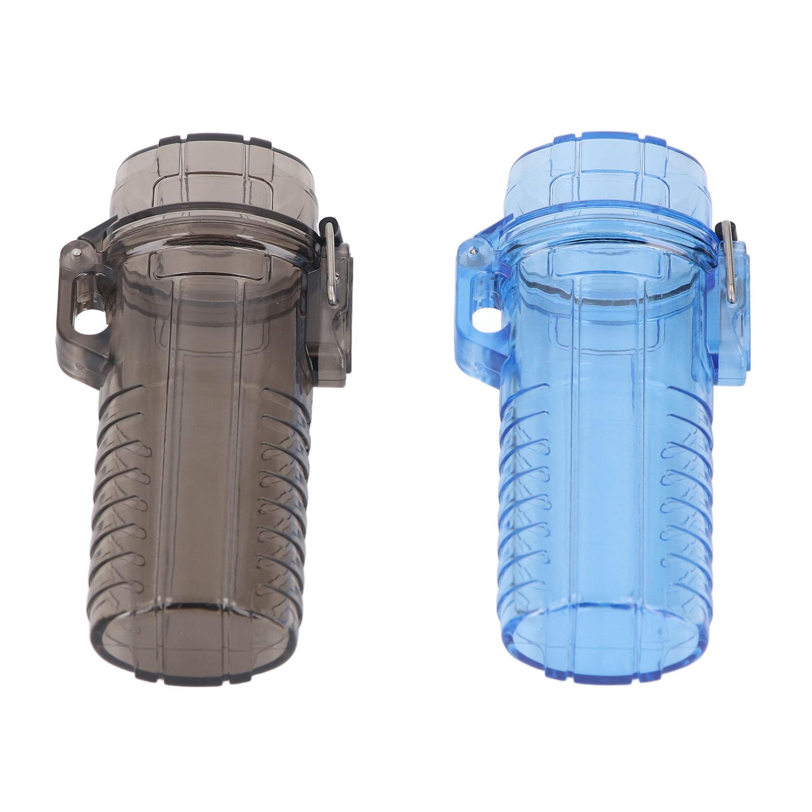 2Pcs Key Protective Case Plastic Portable Water Proof Box Holder for Outdoor Camping Travel