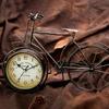 Antique Bicycle Alarm Clock Arabi Numeral Desk Clock Vintage Table Clock Home Office Bedroom Dormitory Decoration
