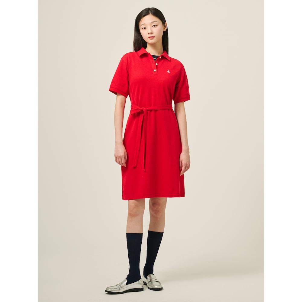 Binpolleidiseu [Essential] Red Pique Dress (Bf5471E016)