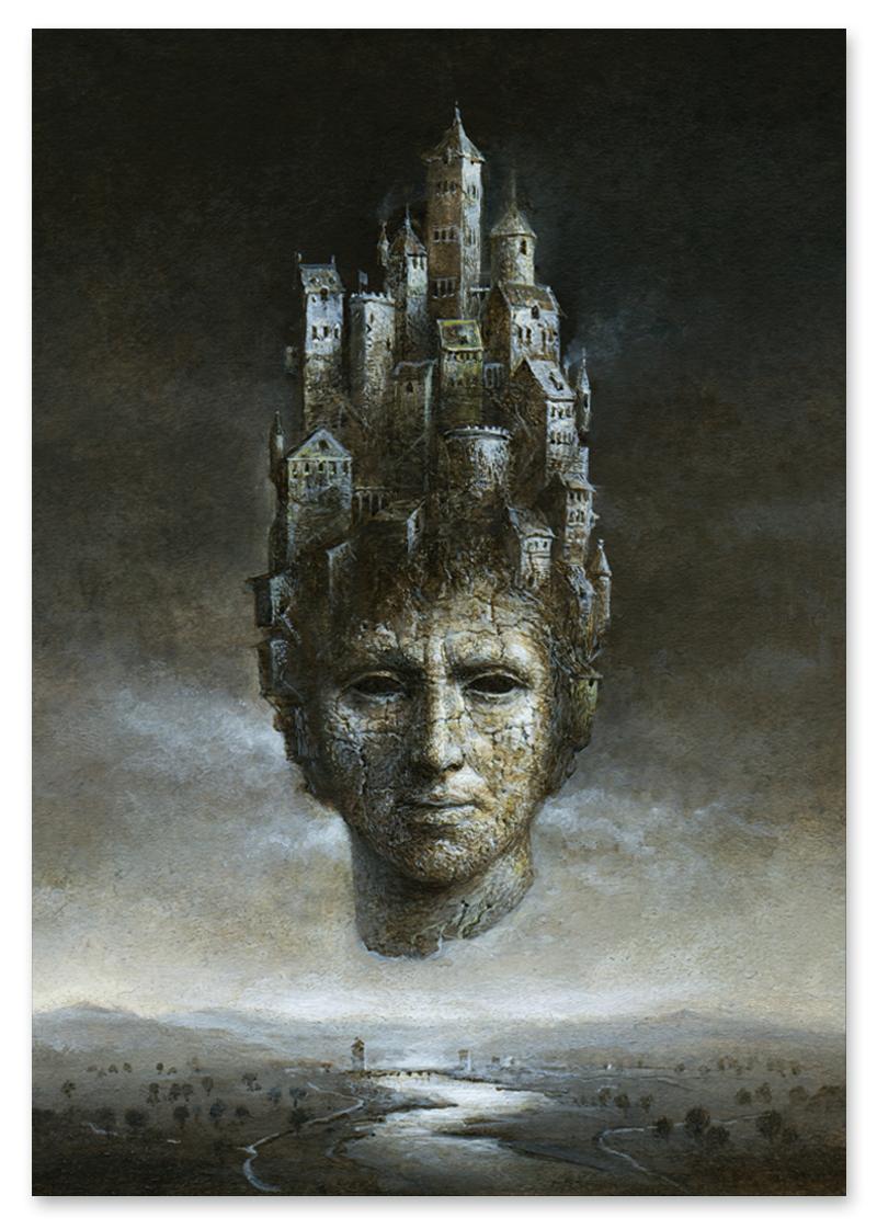

Картина на полотні портрет міста 50x70 cm