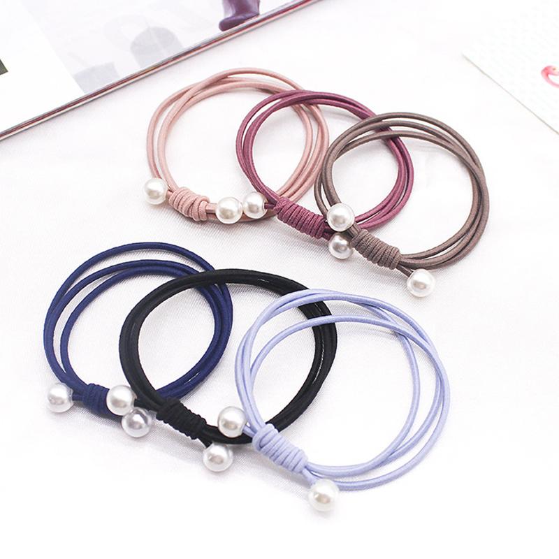 Elastic Hair Ring French Style Bands Tie Simple Fashion Hair Rope Basic Head Rope For Women Girls Hair Accessories
