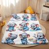 1pc Cute Elephant Baby Play Pattern Flannel Blanket for Sofa Bed Car Office Four Seasons Blanket Universal Bedding Blanket